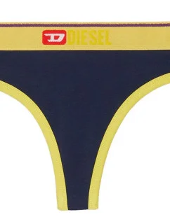 Dámské tanga A04127 - 0EFAV - 8AT tm.modrá/žlutá - Diesel