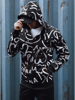 Pánská mikina na zip s kapucí černá Dstreet model 21978980 - FashionStreet