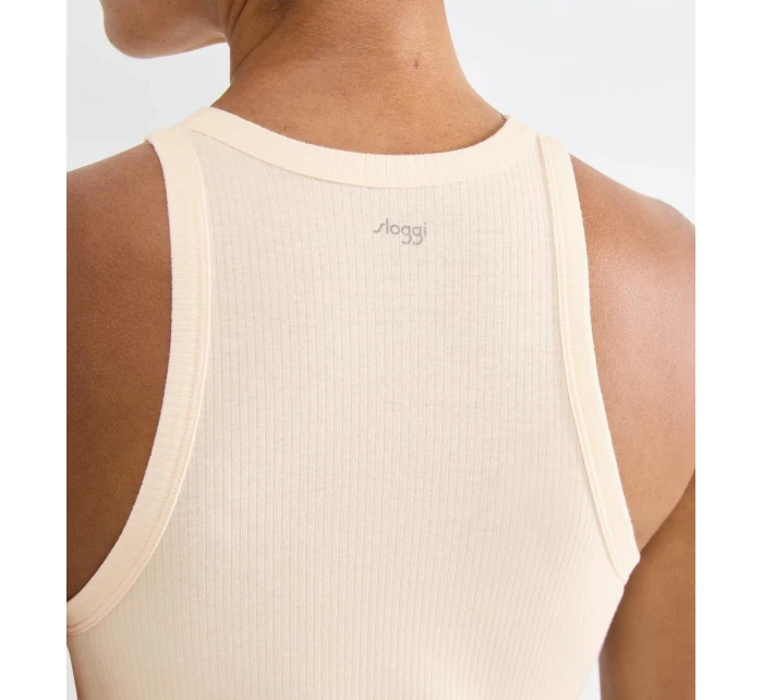sloggi GO Ribbed Tank Top - ANGORA - SLOGGI ANGORA - SLOGGI