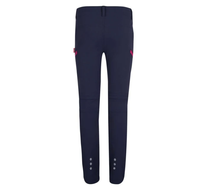 Trollkids Dětské kalhoty Kjerag se zipem chlapec/dívka navy/magenta (177-114)
