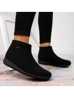 Černé zateplené dámské boty Rieker W 98251-00 dámské