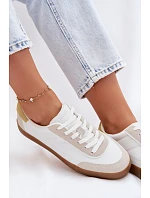 Dámské tenisky z eko kůže Big Star model 22069390 bílé - Big Star Shoes Dámské tenisky z eko kůže Big Star model 22069390 bílé - Big Star Shoes