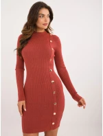 Šaty AT SK 2345 2.32 tmavě oranžová Šaty AT SK 2345 2.32 tmavě oranžová