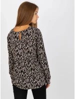 Halenka D73771M10971AEN černá a béžová Halenka D73771M10971AEN černá a béžová