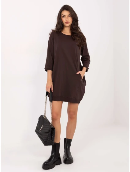 Šaty RV SK 6839.95 tmavě hnědé