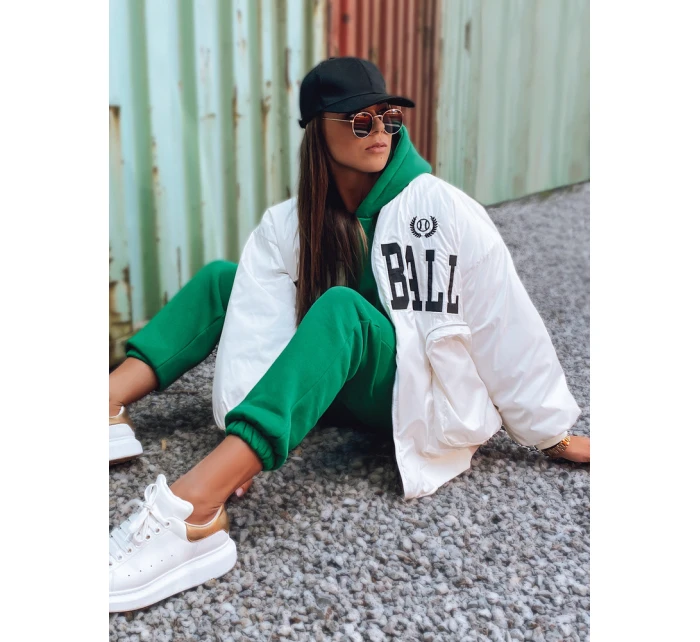 Dámská baseballová bunda BASKET bílá FashionStreet TY3118