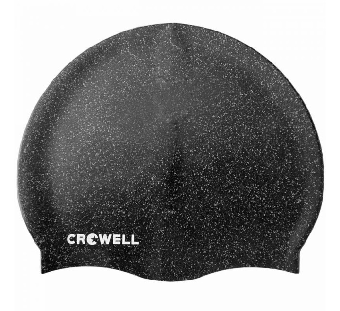 Silikonová plavecká čepice Crowell Recycling Pearl v černé barvě.1