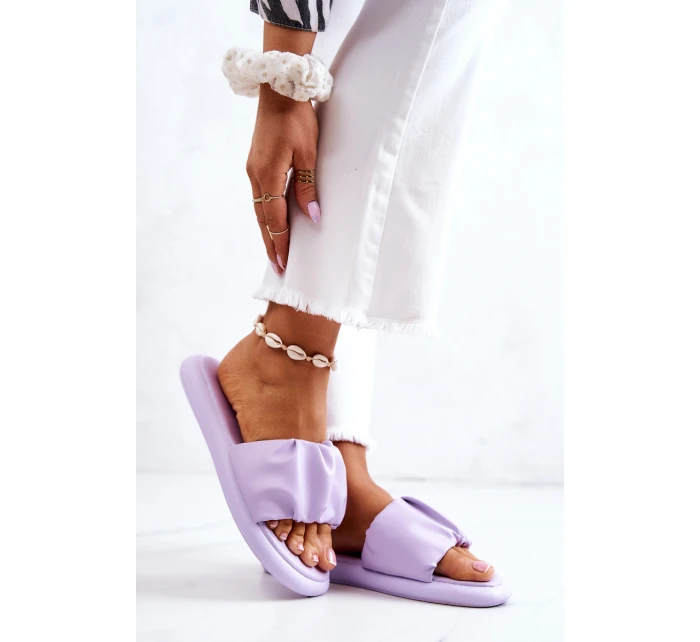 Dámské klasické pantofle fialové Feline