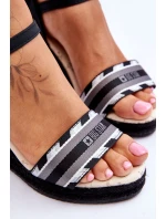 Dámské pohodlné sandály na klínu Big Star model 21618108 černé - Big Star Shoes