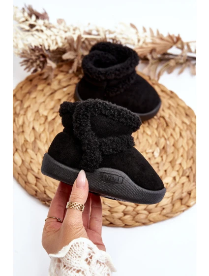 Dětské sněhule na suchý zip černé Unitia Dětské sněhule na suchý zip černé Unitia