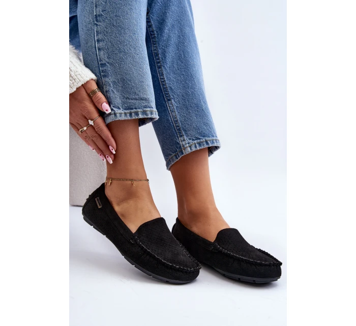 Dámské černé šněrovací mokasíny model 21647810 - Boto