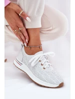 Kožené Lehká Polobotky Dámské model 21691705 Bílé - Artiker