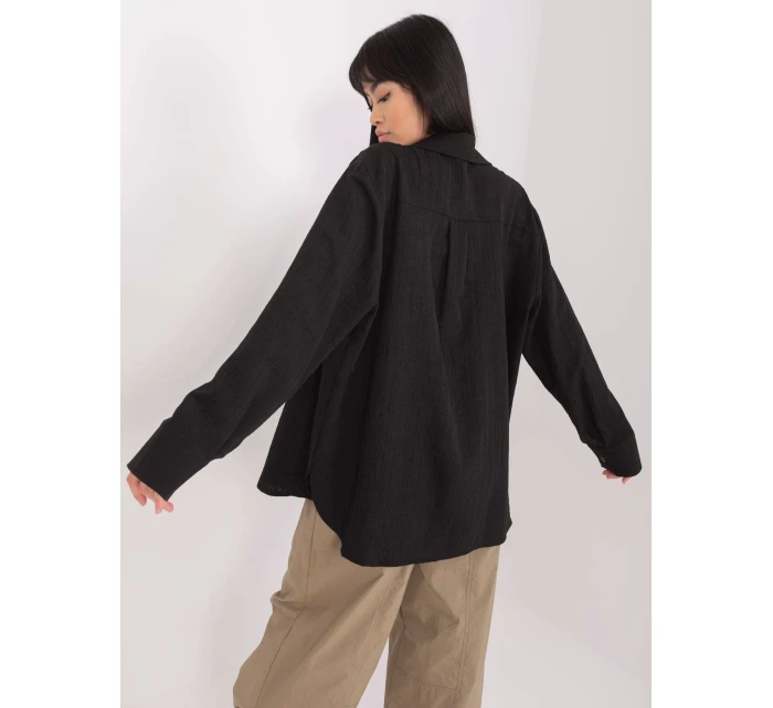 Košile LK KS 509356.27P černá Košile LK KS 509356.27P černá