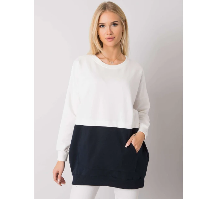 Halenka RV BL 7197.89P tmavě modrá a bílá