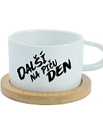 DALŠÍ NA PIČU DEN - bílý hrníček makronka 200 ml