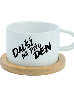 DALŠÍ NA PIČU DEN - bílý hrníček makronka 200 ml