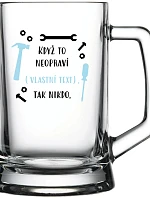 Personalizovaná pivní sklenice - když to nezvládne … tak nikdo