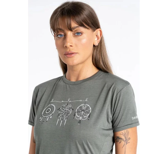 Dámské tričko DWT589 Unwind Tee DDH khaki - Dare2B Dámské tričko DWT589 Unwind Tee DDH khaki - Dare2B