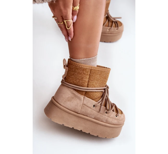 Sněhule S Na Platformě Hnědé model 21676659 - Boto Sněhule S Na Platformě Hnědé model 21676659 - Boto