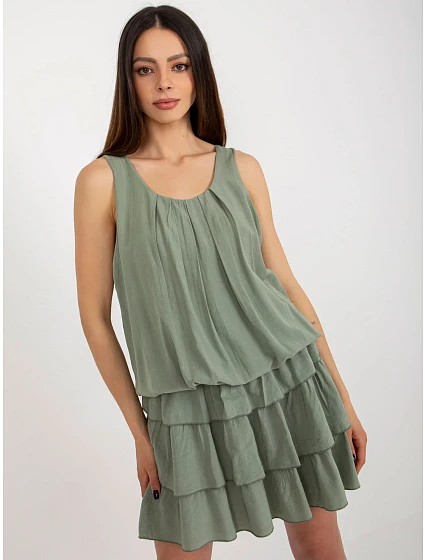 Sukienka TW SK BI model 18630101 khaki - FPrice Sukienka TW SK BI model 18630101 khaki - FPrice