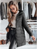 Dámská prošívaná bunda CLOUDY black FashionStreet TY3980 Dámská prošívaná bunda CLOUDY black FashionStreet TY3980