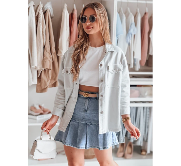 džínová mini sukně s volánky MIRABELL modrá FashionStreet CY0506