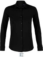 Women Halenka s dlouhým rukávem deep black model 22499725 - NEOBLU Women Halenka s dlouhým rukávem deep black model 22499725 - NEOBLU