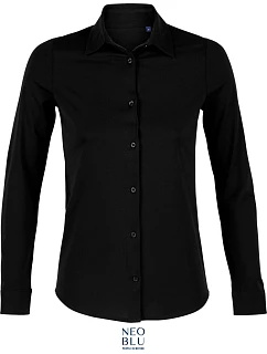 Women Halenka s dlouhým rukávem deep black model 22499725 - NEOBLU