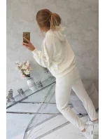 Tepláková souprava s kapucí ecru Tepláková souprava s kapucí ecru