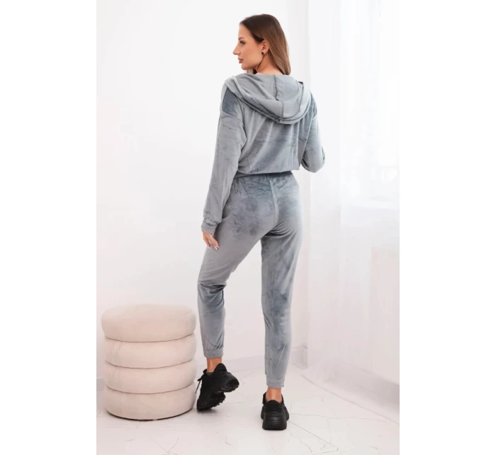 Dámská bavlněná 3-dílná souprava s mikinou, topem a tepláky růžový neon Dámská bavlněná 3-dílná souprava s mikinou, topem a tepláky růžový neon