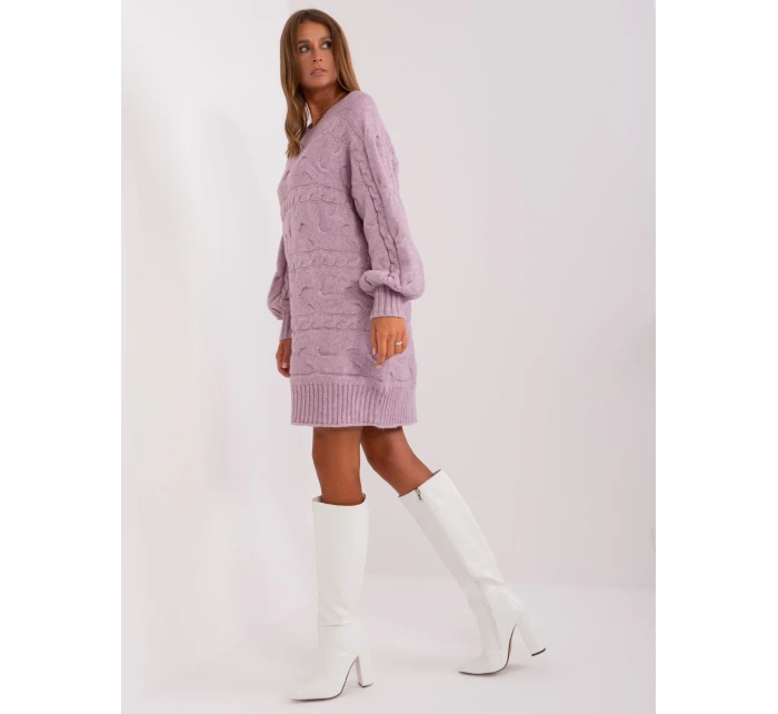 Sweter AT SW model 18895481 jasny fioletowy - FPrice Sweter AT SW model 18895481 jasny fioletowy - FPrice