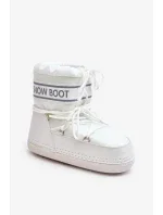 Dámské bílé boty do sněhu se zavazováním model 20039028 - Kesi Dámské bílé boty do sněhu se zavazováním model 20039028 - Kesi
