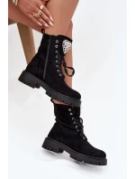 Dámské workery s krystaly Rosira – černé