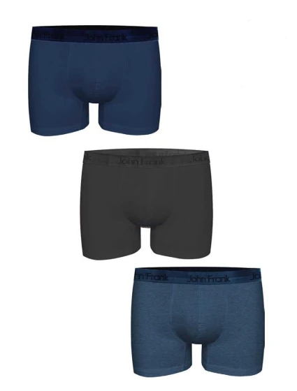 Pánské boxerky John Frank JF3BPBLONG01 3PACK