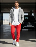 FashionStreet pánské červené tepláky UX2708 FashionStreet pánské červené tepláky UX2708