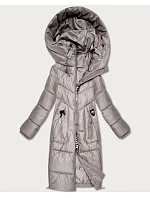 Zimní bunda S'West do půli stehen světle béžová (B/R8535-46) Zimní bunda S'West do půli stehen světle béžová (B/R8535-46)