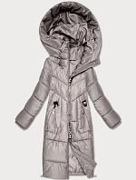 Zimní bunda S'West do půli stehen světle béžová (B/R8535-46)