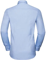 Kontrastní košile s dl. rukávem vzor rybí kost 11. light navy model 22476064 - Russell Athletic Kontrastní košile s dl. rukávem vzor rybí kost 11. light navy model 22476064 - Russell Athletic
