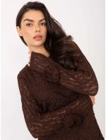 Sukienka IT SK model 21793787 ciemny brązowy - FPrice Sukienka IT SK model 21793787 ciemny brązowy - FPrice