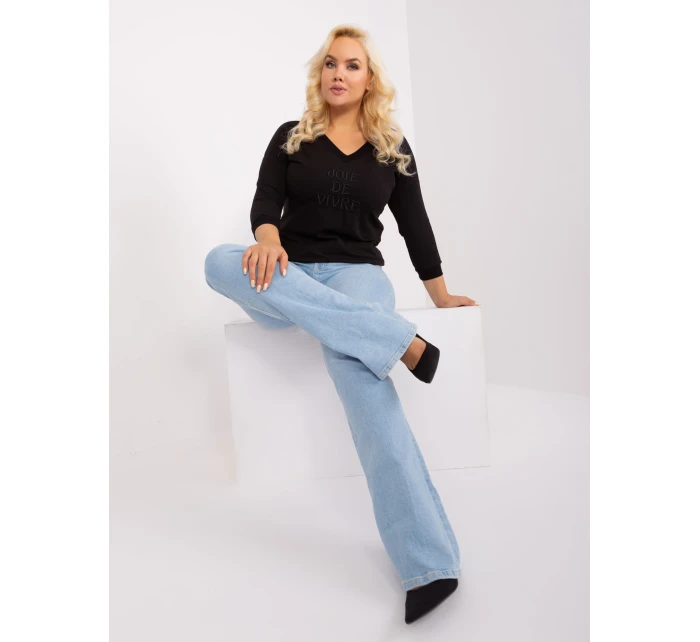 Bluzka RV BZ model 18965377 czarny - FPrice Bluzka RV BZ model 18965377 czarny - FPrice