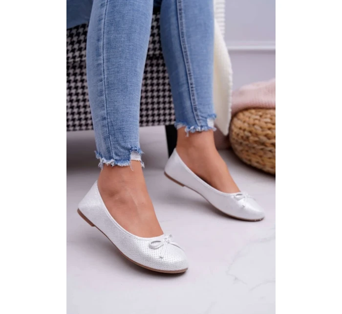 Dámské Baleríny Klasické Bílé Fimme