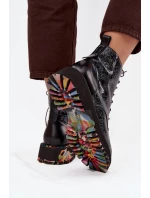 Lakované kožené dámské boty Artiker – šedé Lakované kožené dámské boty Artiker – šedé