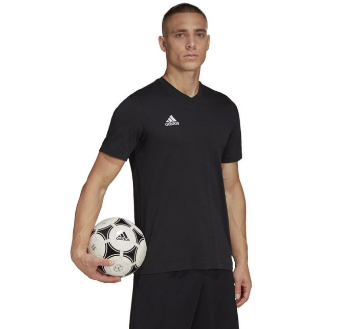 Pánské tričko Entrada 22 M HC0448 Černá logo - Adidas