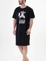 Pánská noční košile s krátkým rukávem Opice - Vienetta