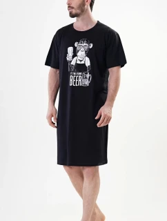 Pánská noční košile s krátkým rukávem Opice - Vienetta