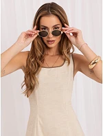 Dámské šaty IR SK model 22366735 světle béžové - FPrice Dámské šaty IR SK model 22366735 světle béžové - FPrice