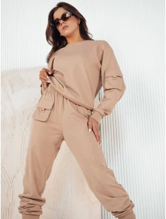 Dámská tepláková souprava beige model 21973926 - Dstreet