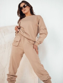 Dámská tepláková souprava beige model 21973926 - Dstreet