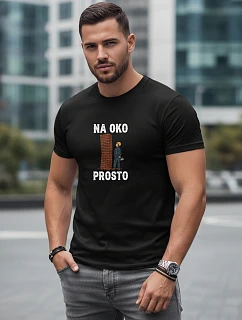 Tshirt męski z nadrukiem NA  czarny model 22158930 - FashionStreet