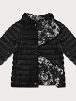 Dámská bunda plus size s 3/4 rukávy Minority černá/mola (M23-7010-1)